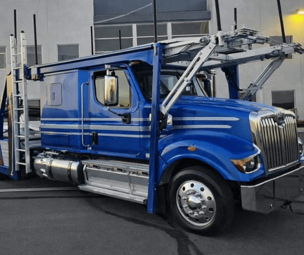 Professional car carrier truck