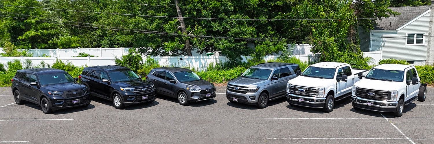Fleet of vehicles ready for transport